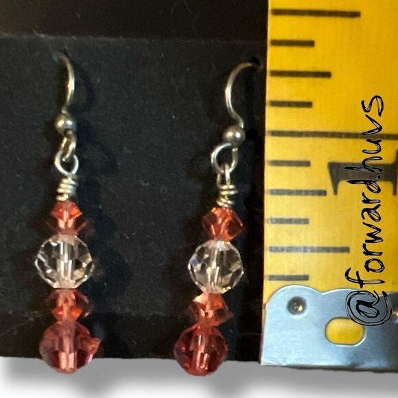 Bundle Sale 3 for $15 | Handcrafted Faceted Bead Dangle Earrings - Picture 6 of 8